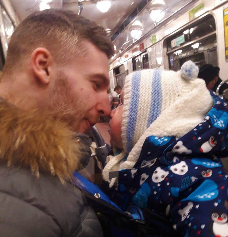 Муж и сын.