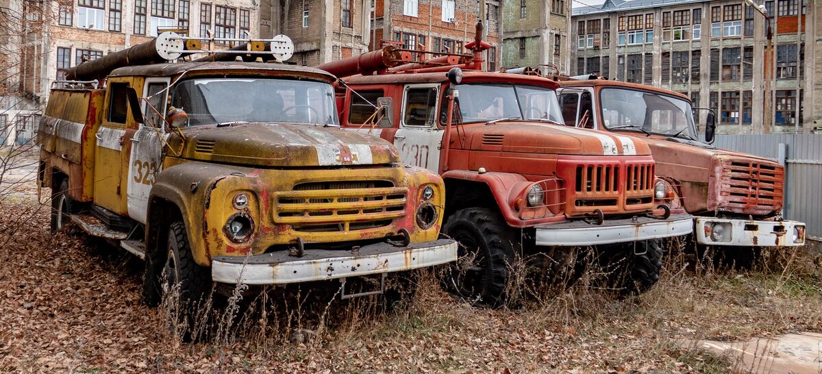 Пожарные машины СССР. Какие они внутри? ???