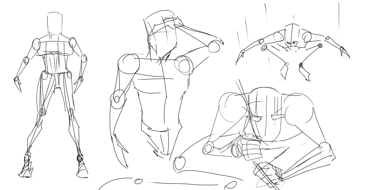 Я сделал 4 разных позы. У вас же может быть и больше. Все зависит от вашей фантазии. Эксперементируйте.