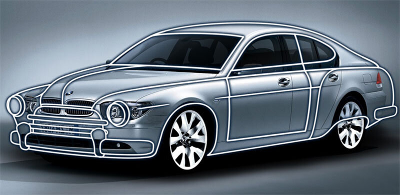 Наложение контуров, согласно проекции