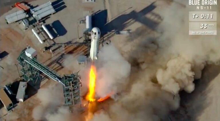 Испытания ракеты-носителя New Glenn. Blue Origin