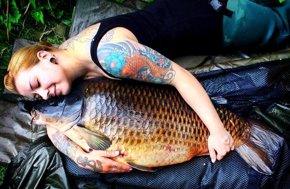 Вот она - рыба её мечты. 