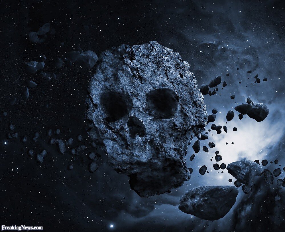 Изображение взято из ссылки: freakingnews.com/pictures/136000/Skull-Shaped-Asteroid-TB145-136067.jpg