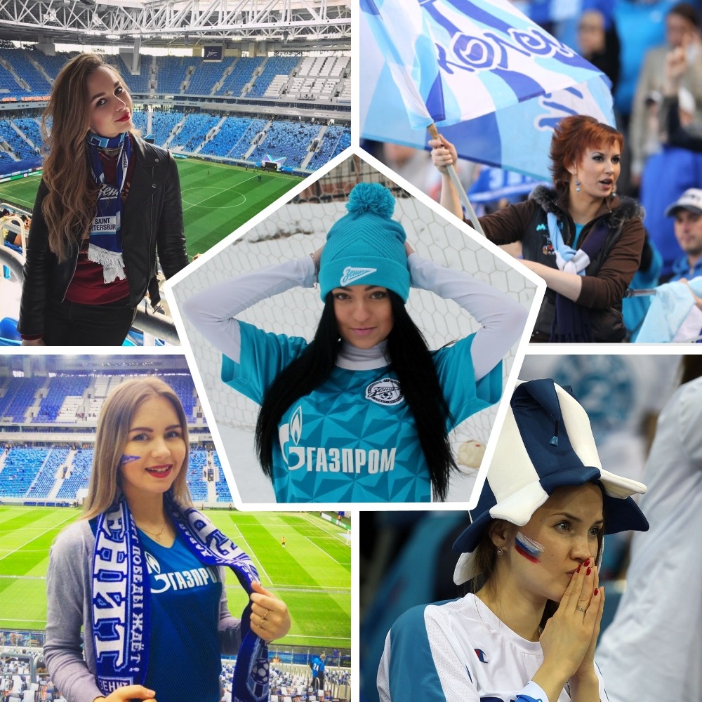 Болельщицы  ФК "Зенит"