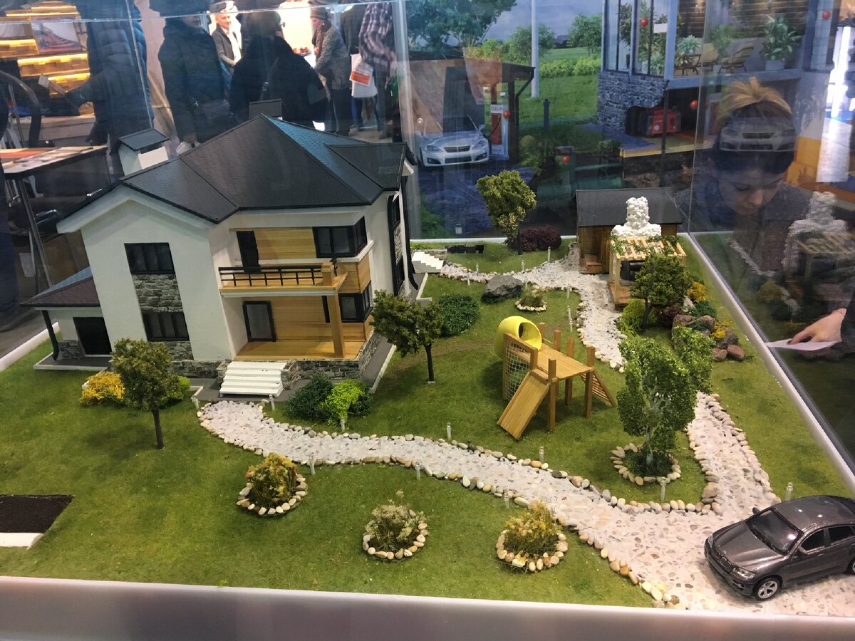 Макет коттеджа