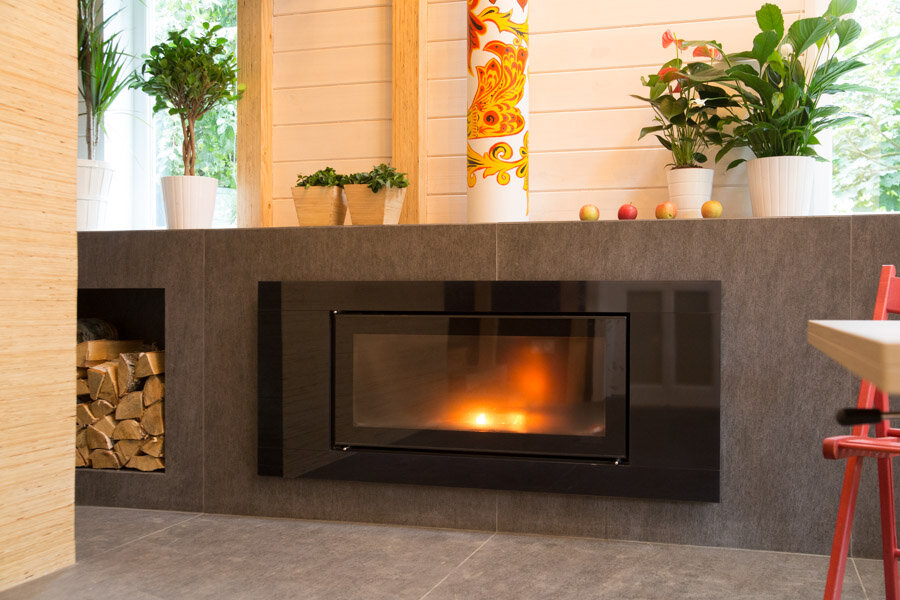 Дымоход Schiedel Permeter в дизайнерском оформлении