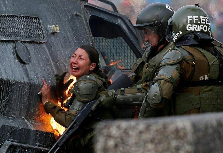 Одно из фото года от Reuters,  сделанное 4 ноября 2019 г. 