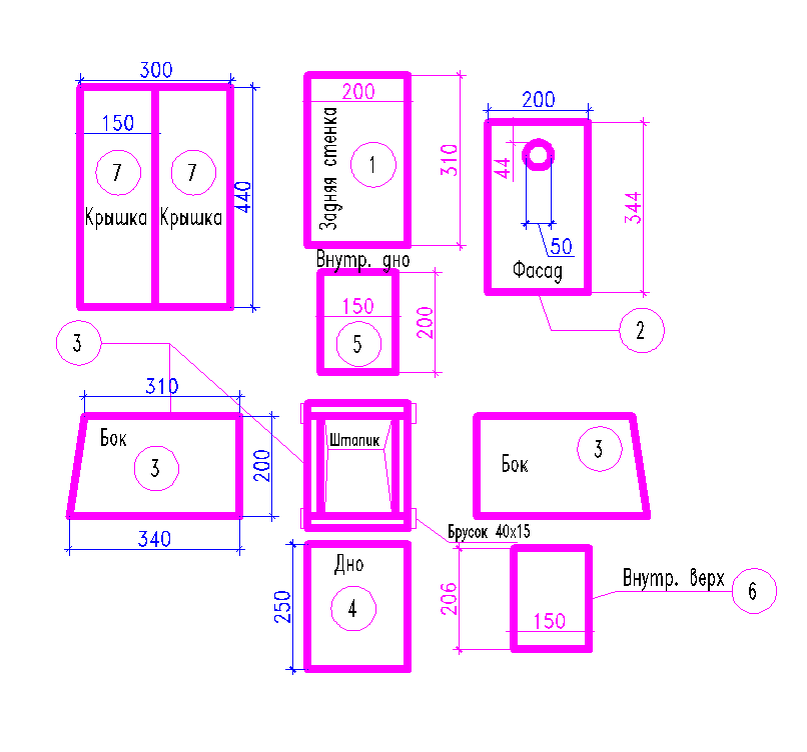 Скворечник чертежи и размеры схемы
