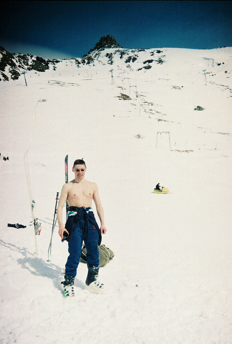 Домбай 1998. На фото - автор канала