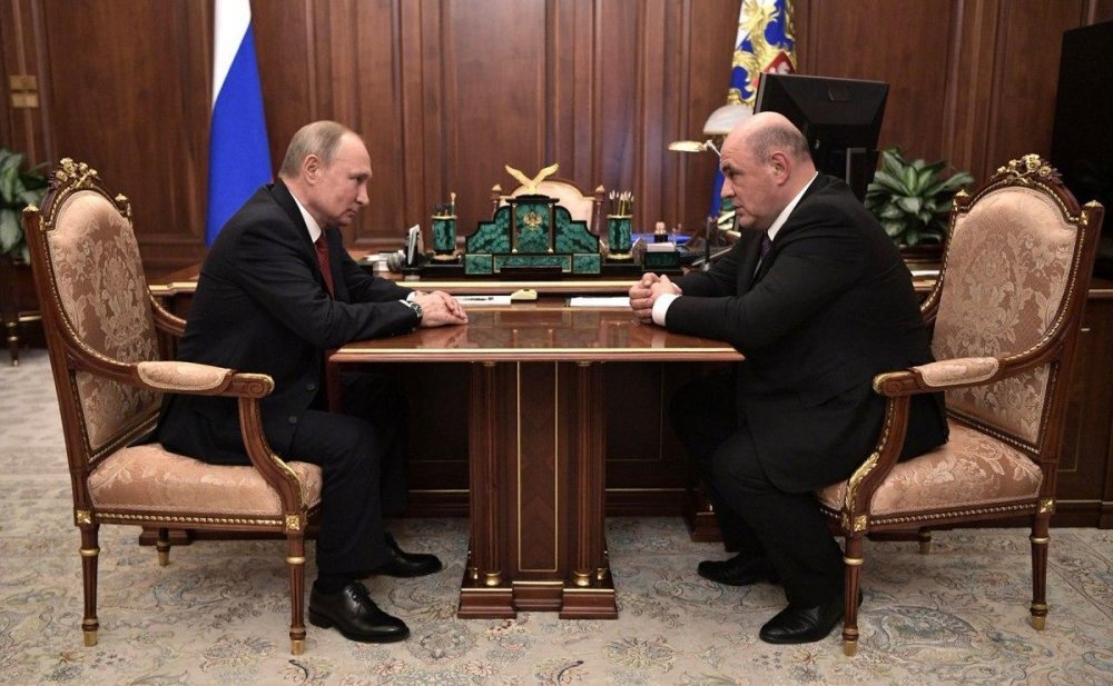 Владимир Путин и Михаил Мишустин. Фото: Twitter