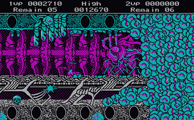 Финальный босс «Gomeramos King» в игре «Contra» на PC MS-DOS