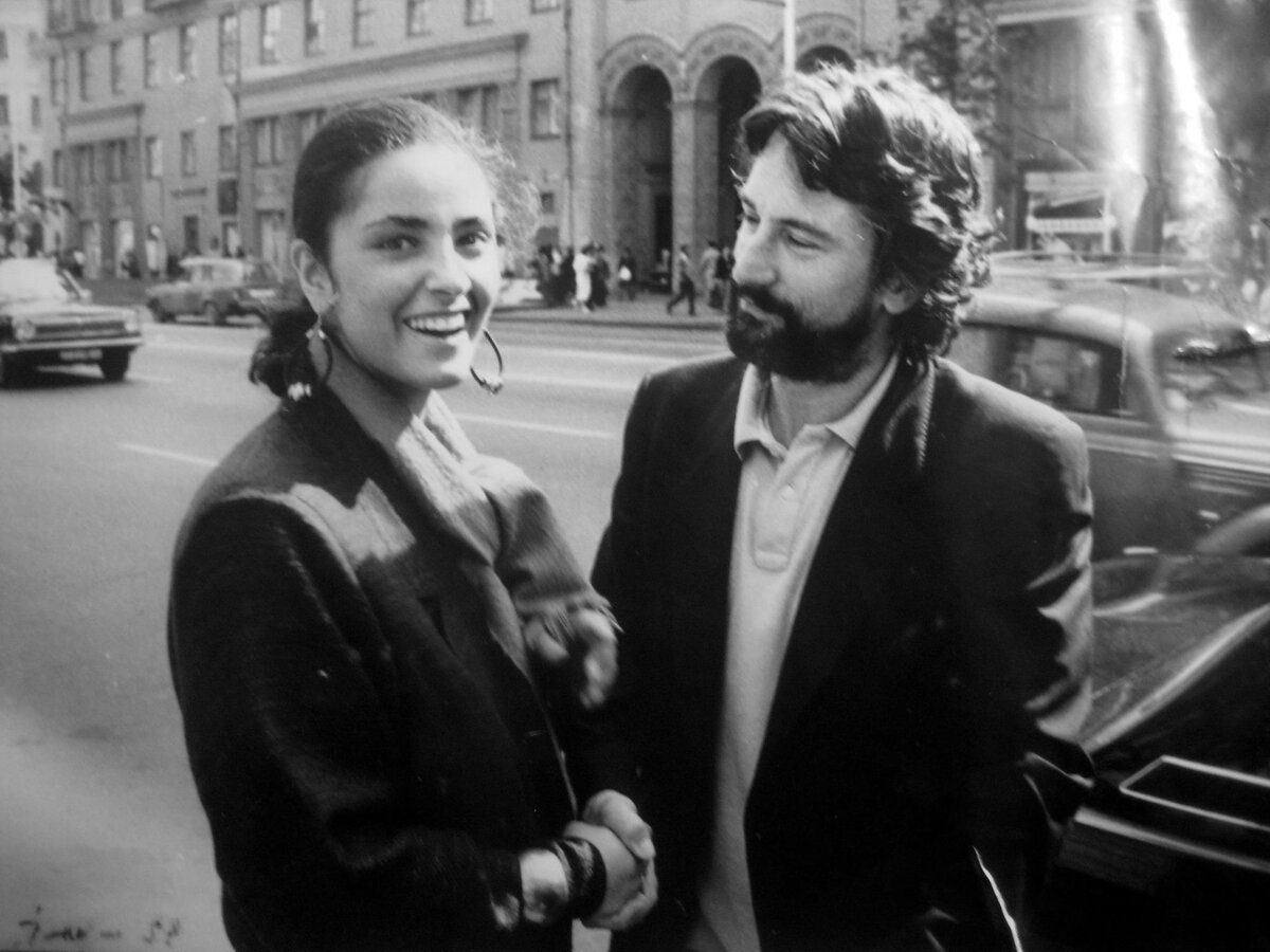 Ия Парулава и Роберт де Ниро в Москве, 1987. Из личного архива актрисы.