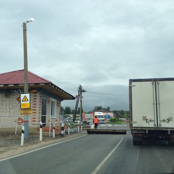 железно переезд в Ужовке Починковский район