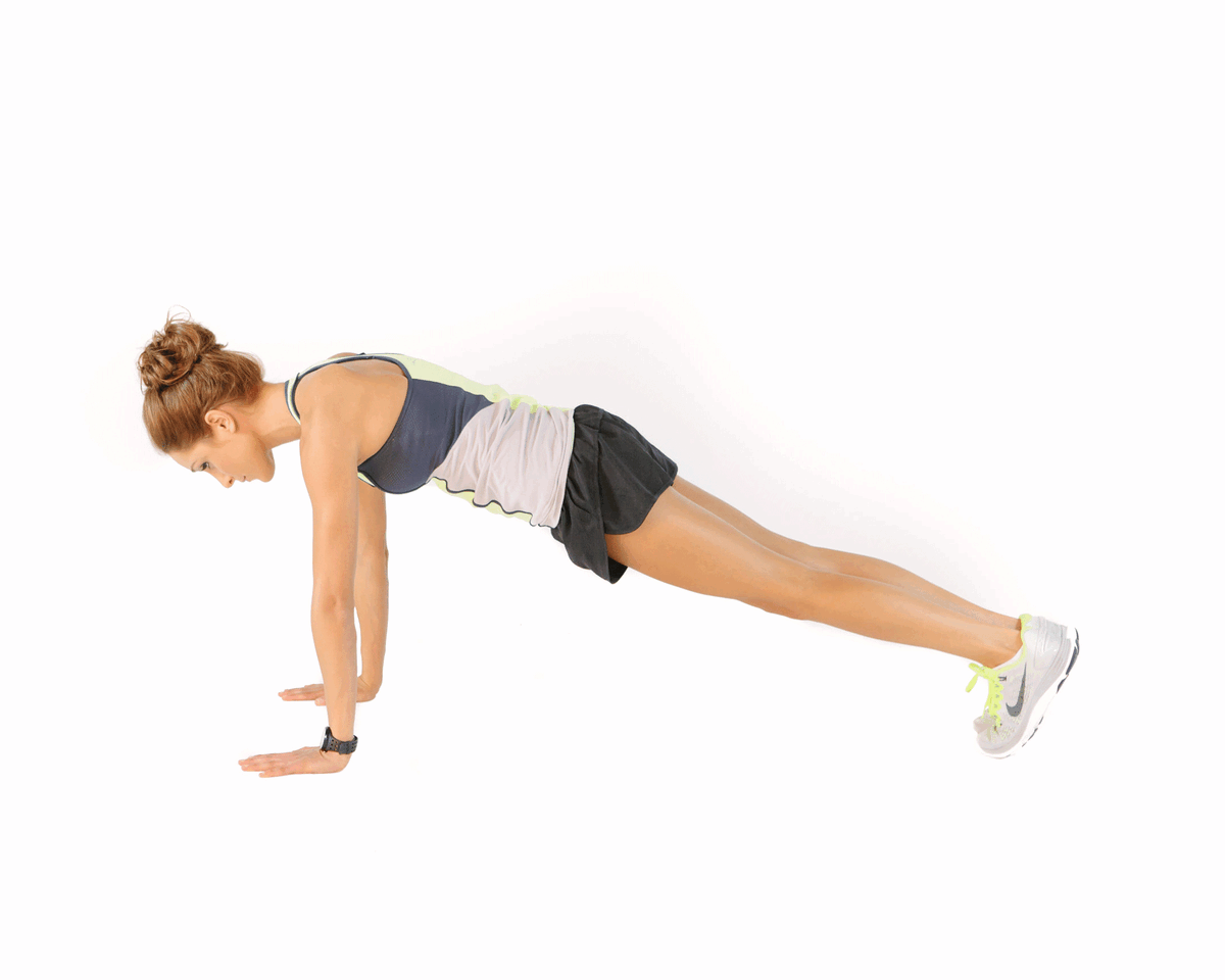 Прыжки колени к животу