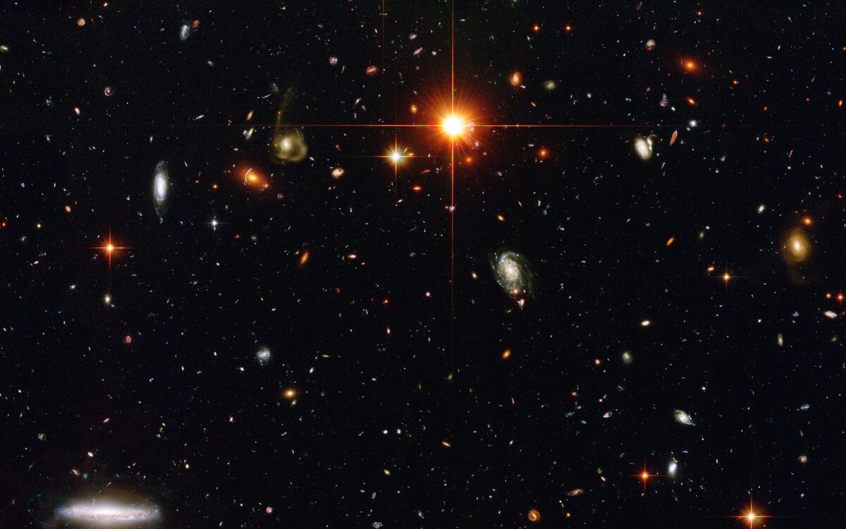 Скопление галактик в Деве.