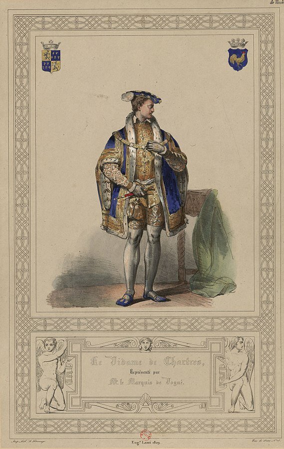 Маркиз де Вог в образе видама Шертрского, Эжен Лами, 1829. (сс) Wikimedia Commons