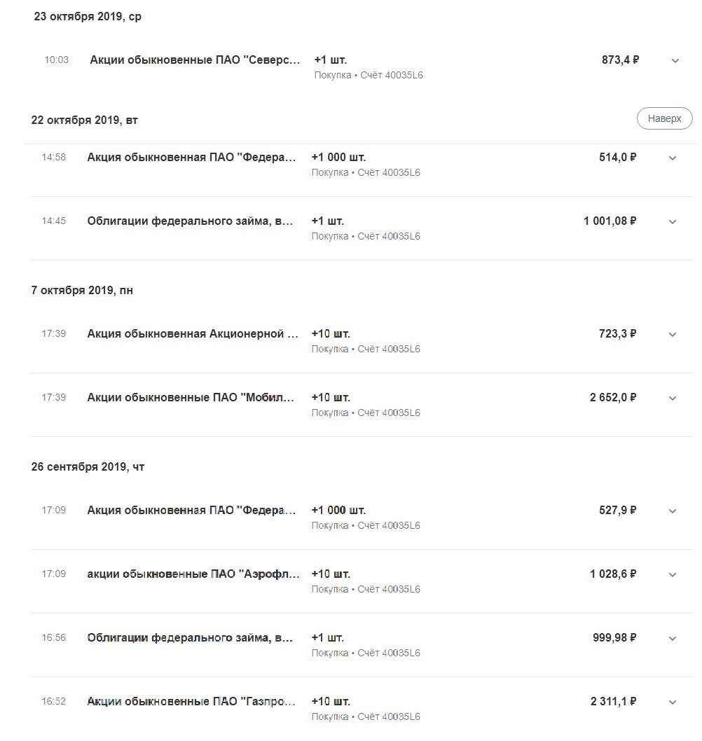 Мои первые покупки