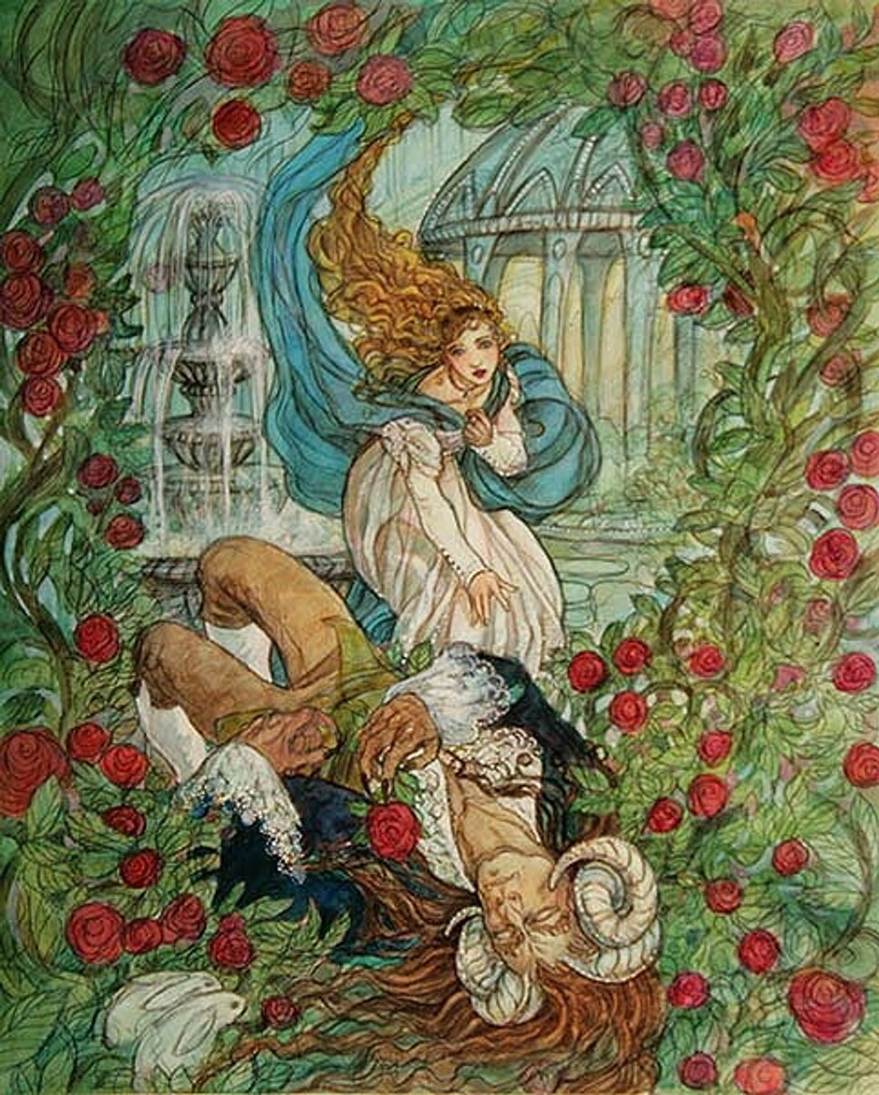 Илюстрации к сказке красавица и чудовище Шарли перо. Rebecca Guay. Rebecca Guay картины. Уолтер Крейн красавица и чудовище.