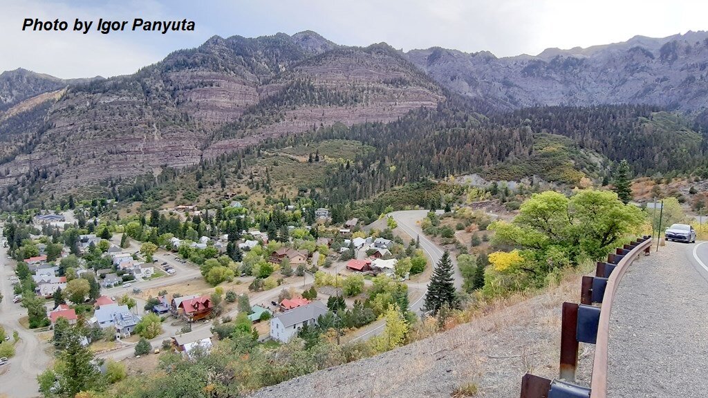 Город Орей и начало Шоссе Миллион Долларов, Колорадо, США