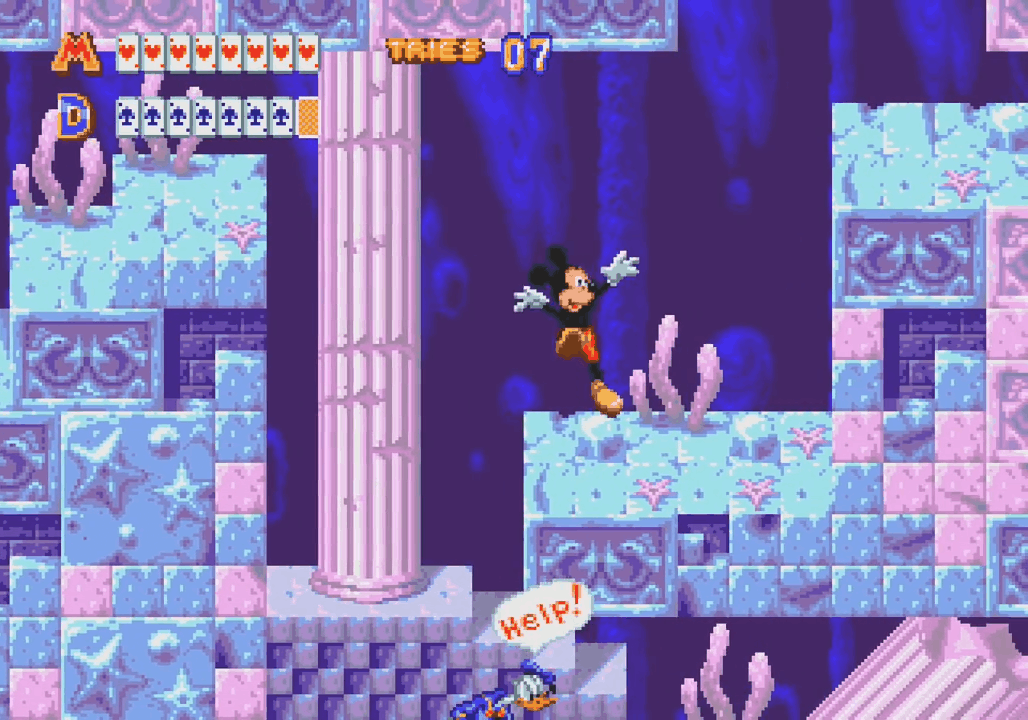 Кадр из игры «World of Illusion Starring Mickey Mouse and Donald Duck»