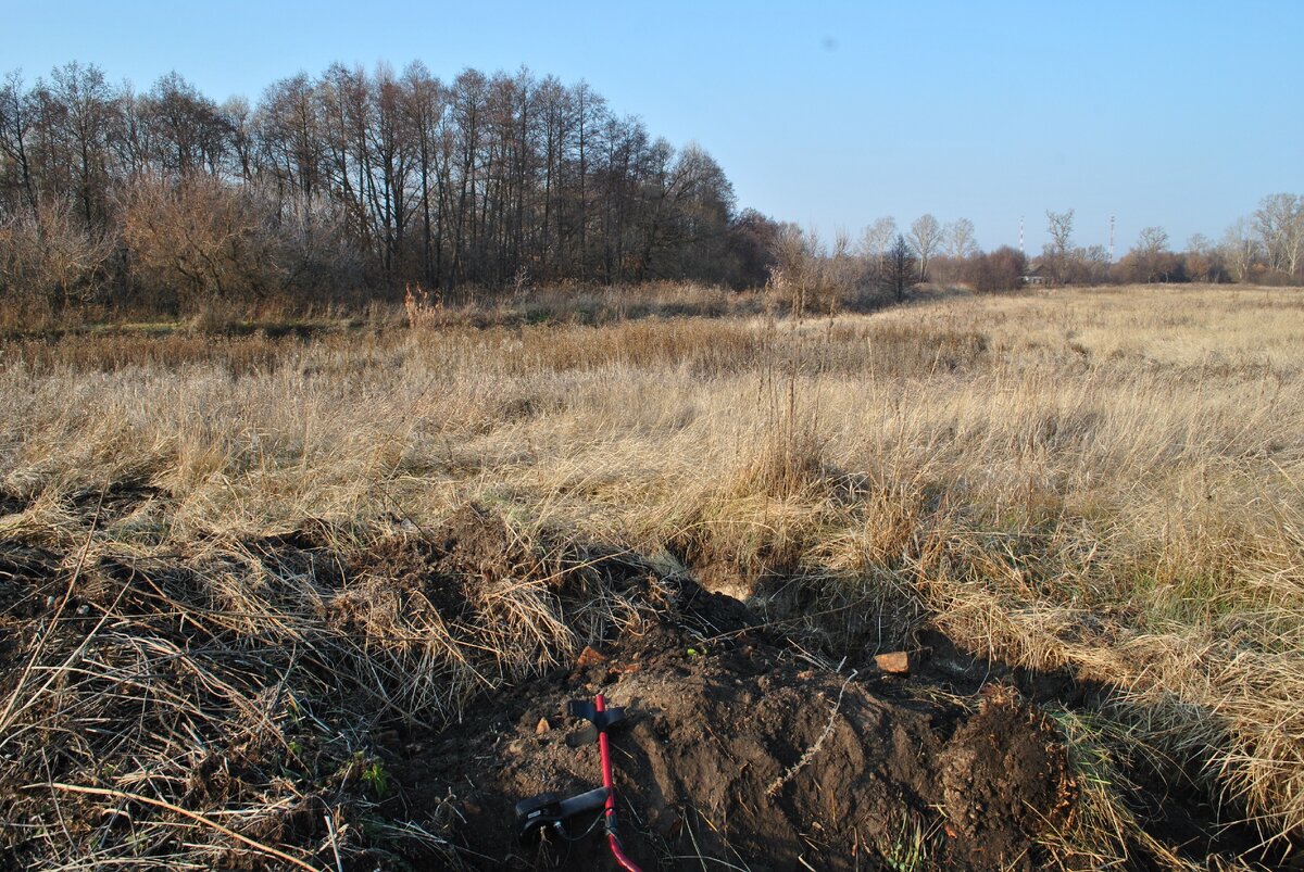 Впереди насыпная дорога, а за ней заросшая ольхой речка.