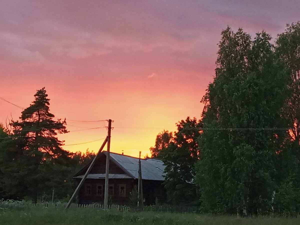 Закат летнего дня