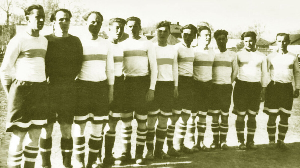 Футбольная команда "Динамо" Курск, 1949 год.