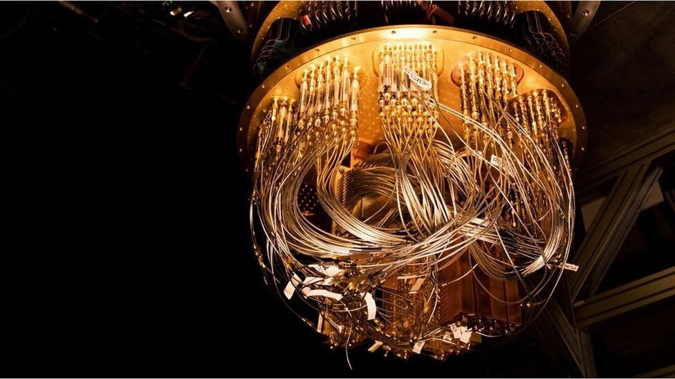 Часть квантового компьютера, построенного Google