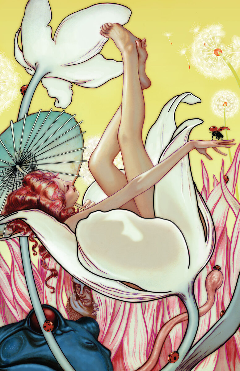 Одна из обложек графического романа Билла Уиллингхэма «Сказки»