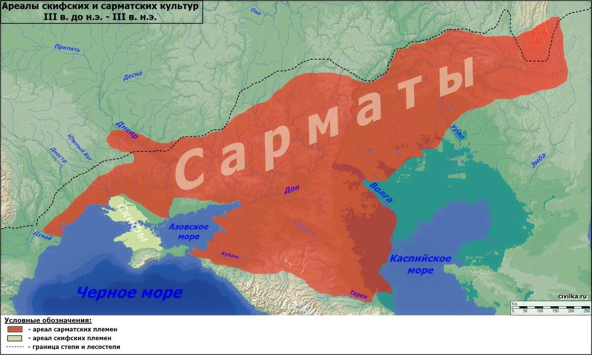где жили кочевники сарматы