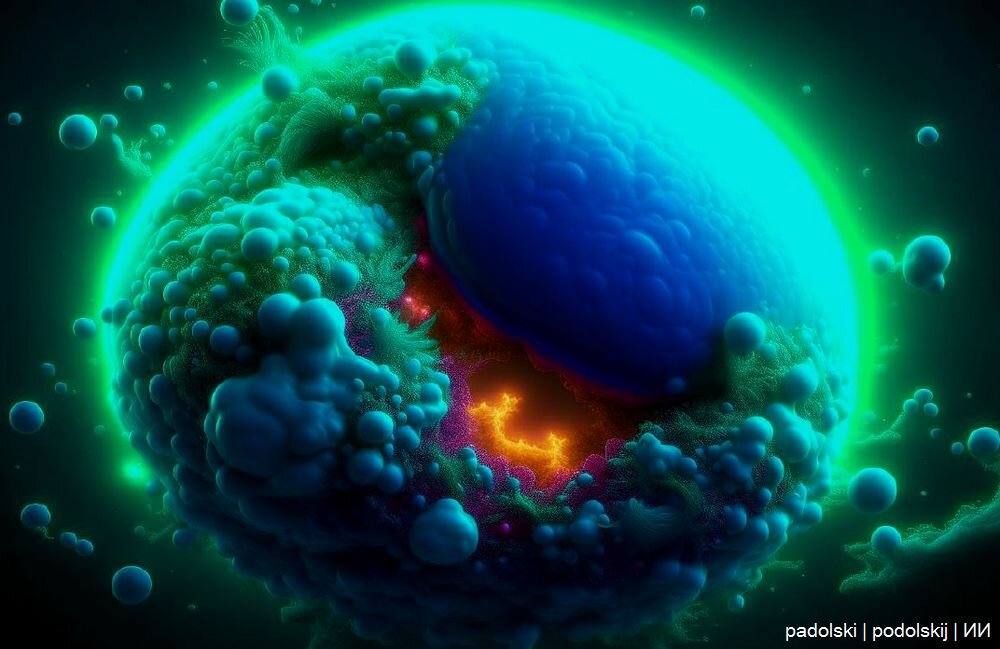 Образ рака яичников по моему и ИИ мнению. Авторская совместная работа