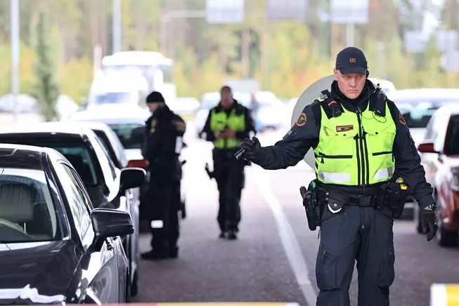 Пограничный пункт Ваалимаа 22 сентября 2022 после объявления «частичной мобилизации». Фото: Ivan Bessedin