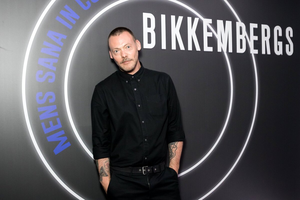 Ли Вуд на презентации коллекции Bikkembergs осень-зима 2019 в Москве