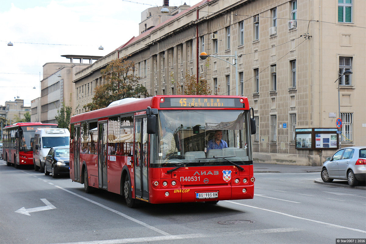 ЛиАЗ 5292.56 с двигателем Cummins EURO-6 в Сербии. (Автор фото: Star2007)