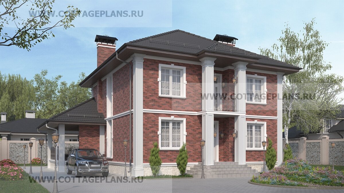 Фасады дома. Источник фото: https://www.cottageplans.ru