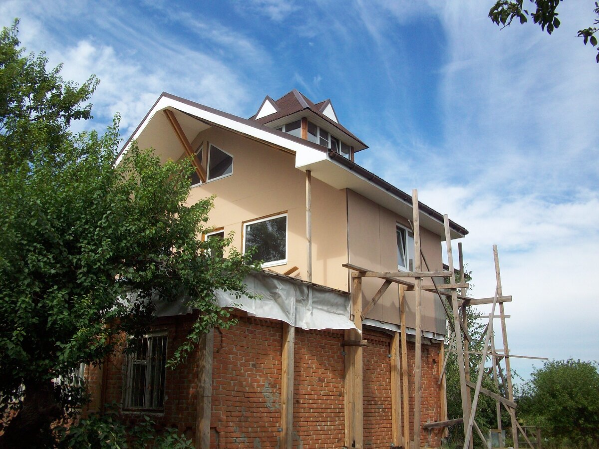 Вот так например я надстраивал дом над старым.