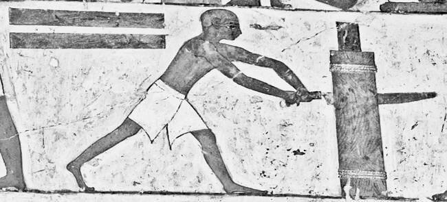 Бурение скважин в древнем Египте, источник Яндекс Картинки