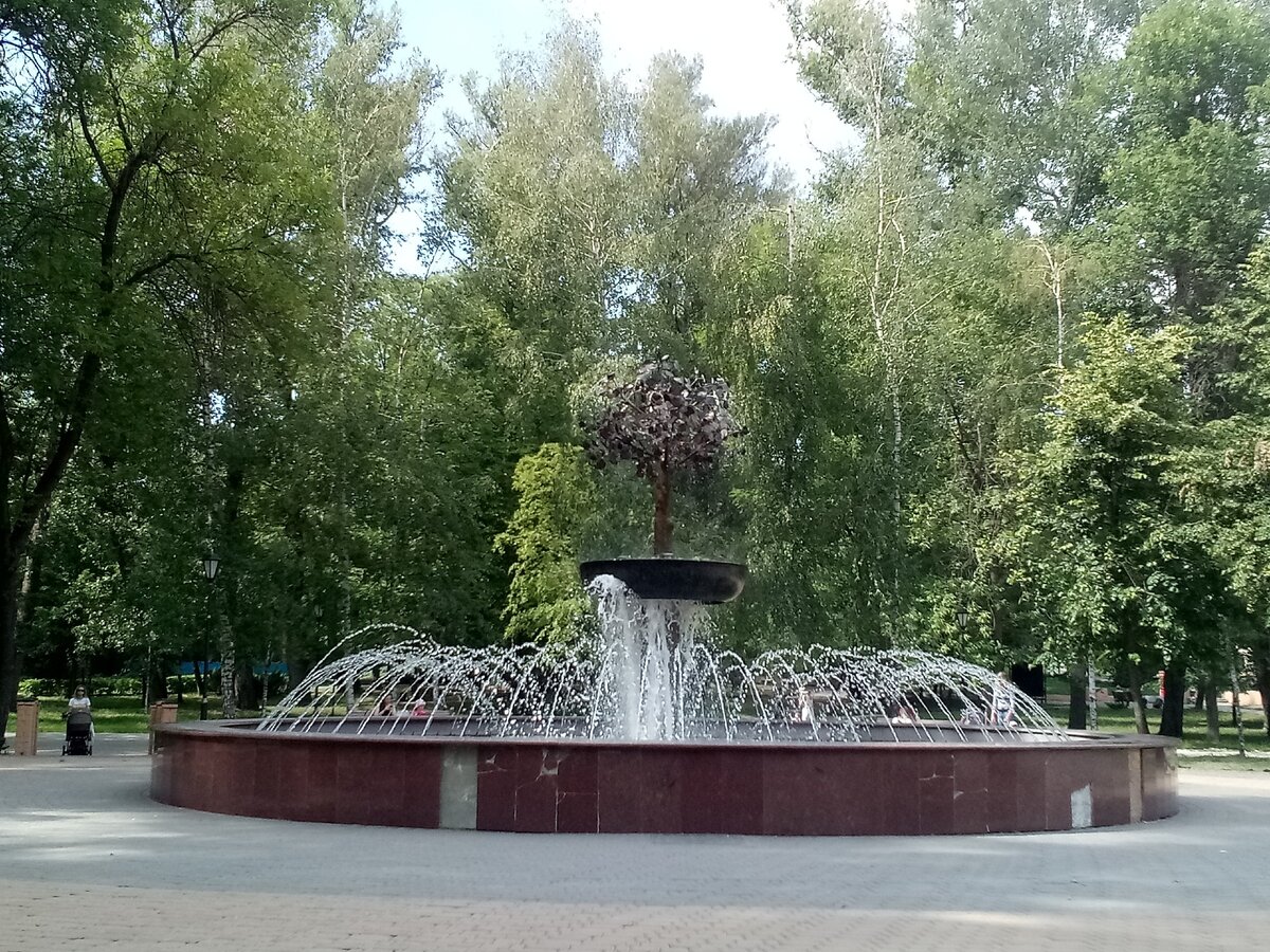Фонтан липа в Нижнем парке Липецк