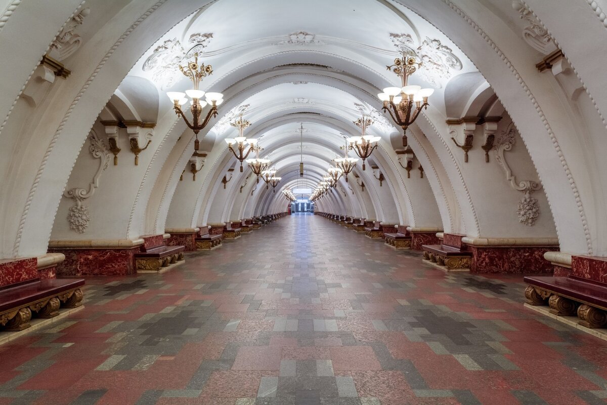 Фото станции метро арбатская в москве