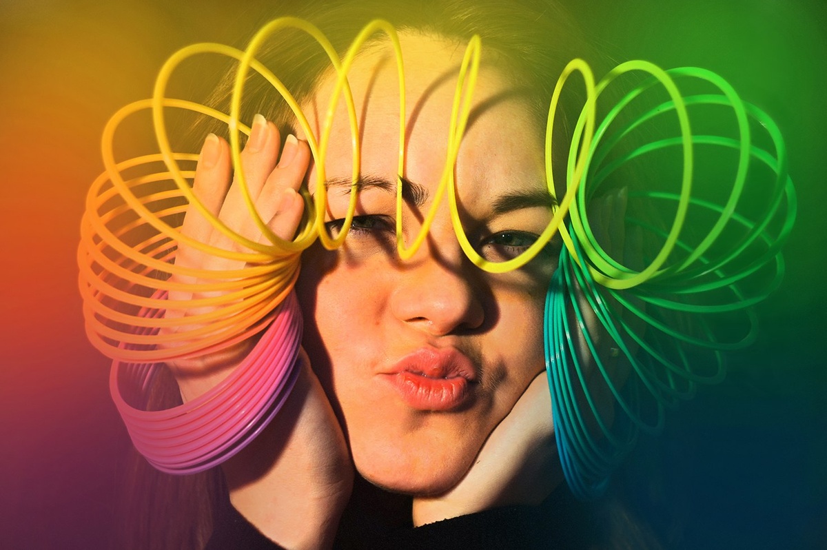 Один из наших веселых фото экспериментов с любимой сестрой