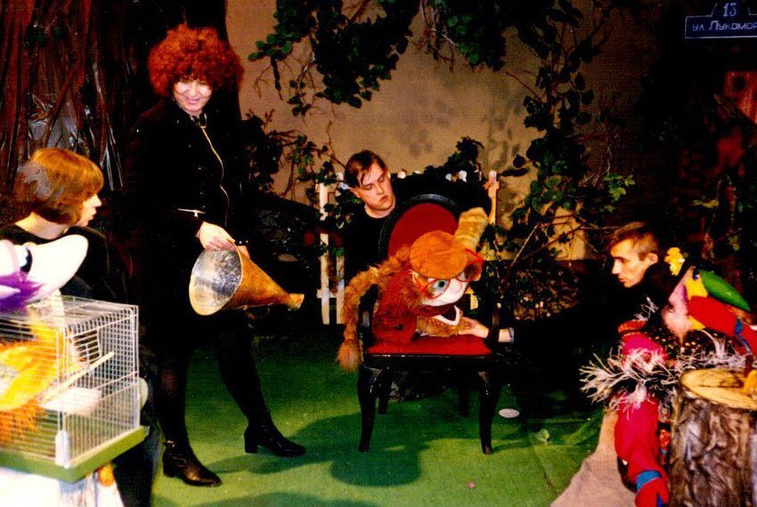 Съемки телепередачи "Лукоморье". Фото с сайта "Общественного Союза ветеранов и работников телевидения".