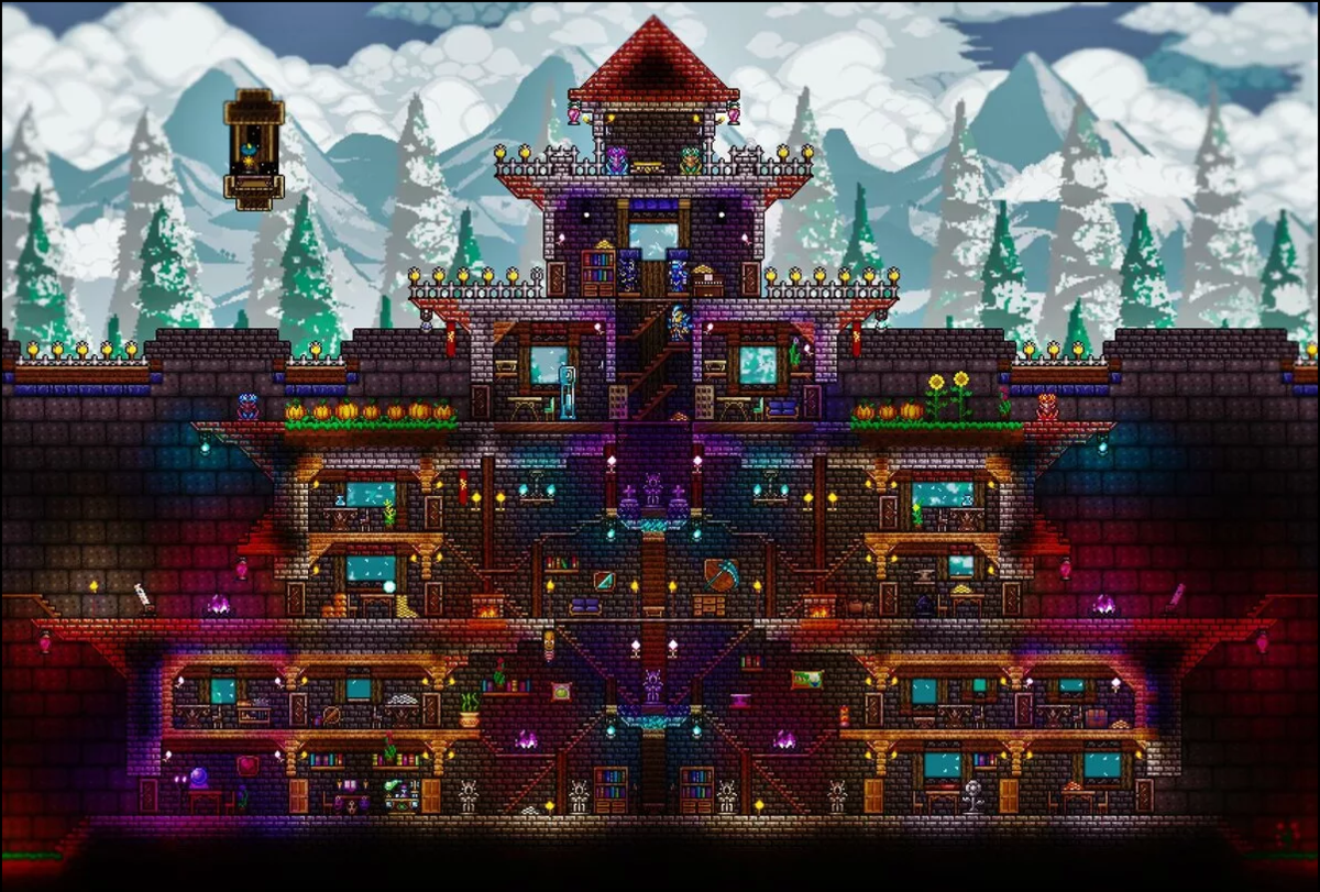 Терариа. Terraria игра дом. Террария Постер. Террария фото.