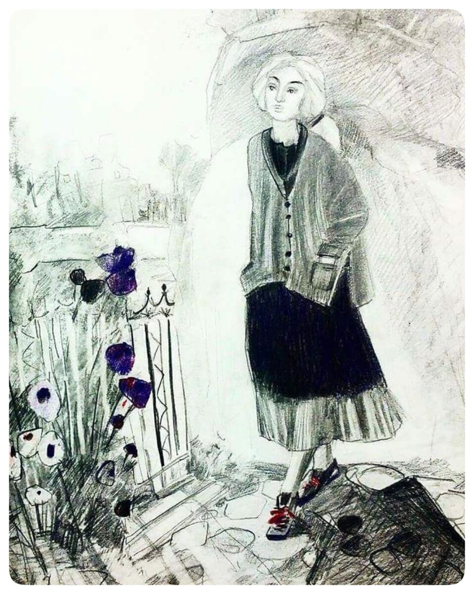 Художкик, стилист Ирина Анохина (рисунок автора)