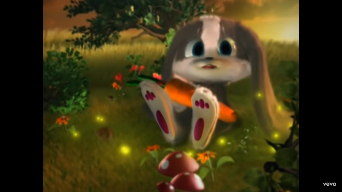 Кадр из клипа Schnuffel Bunny - Snuggle Song. Источник: YouTube SchnuffelTV 