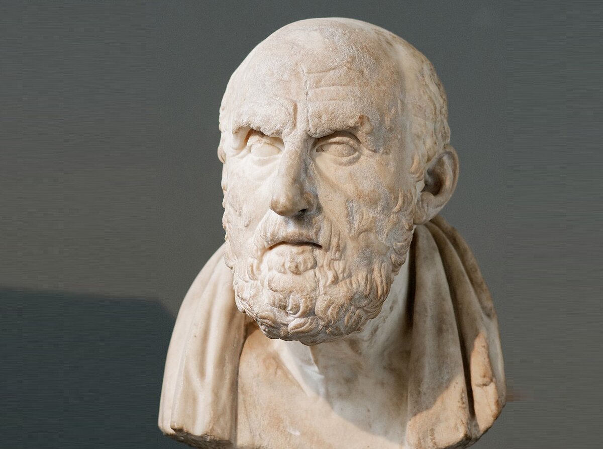 Chrysippos of Soli, second founder of Stoicism. Marble, Roman copy after a lost Hellenistic original of the late 3rd century BC. Фото: wikipedia.org