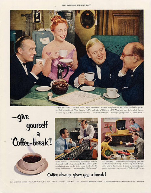 "После кофе-брейка работа пойдёт легче, а коллеги станут дружелюбней"