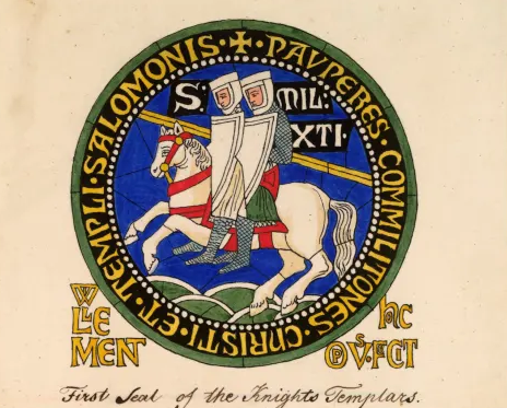 Первая печать тамплиеров. 
Fine Art Images / Наследие изображения / Getty Images