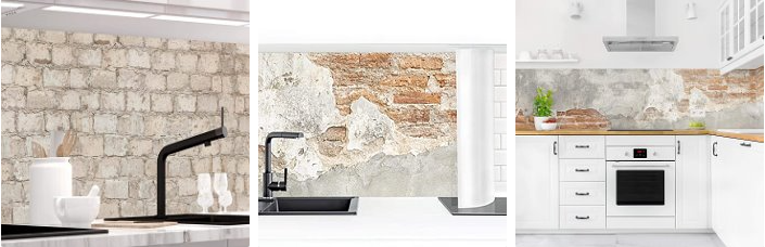 Кухонный водостойкий экран-плёнка. Мотив: антиремонт.  Германия.  