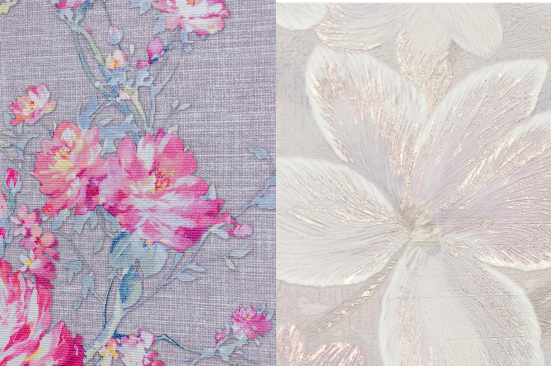 Слева тиснение без регистра, справа в регистр.