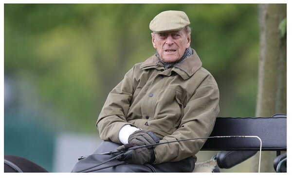 принц Филипп в своей повозке